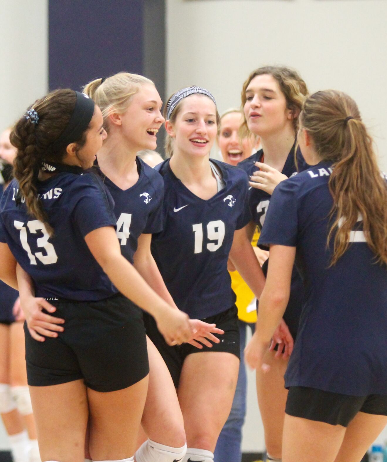 team celebrate